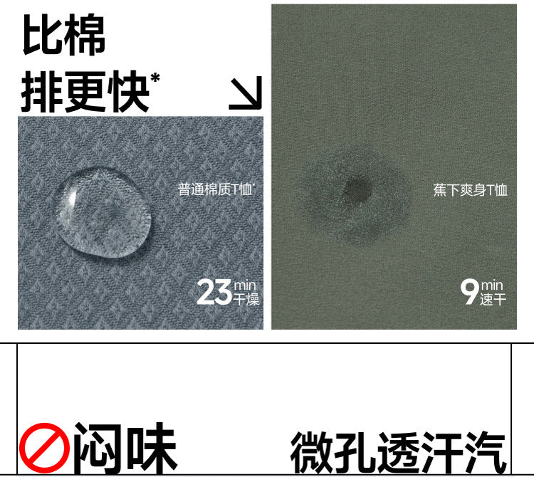 25BU蕉下男士防汗渍功能T恤DR618