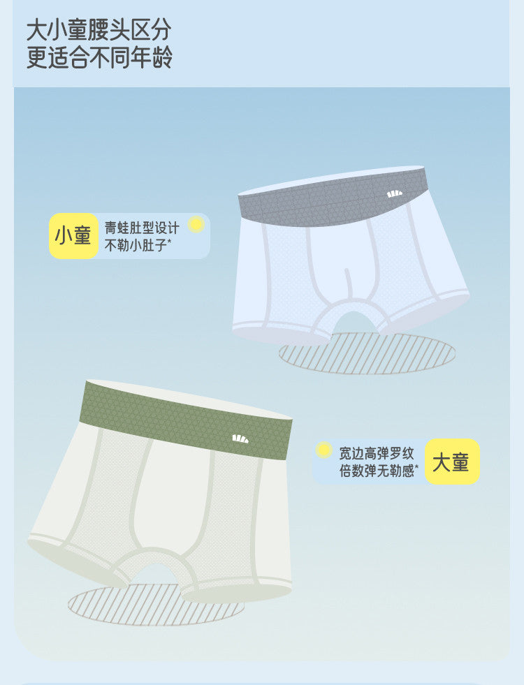 【3条】干爽不闷汗男宝宝中大童24男童透气内裤VT04824